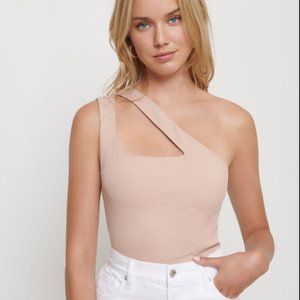 Cutout One Shoulder Top